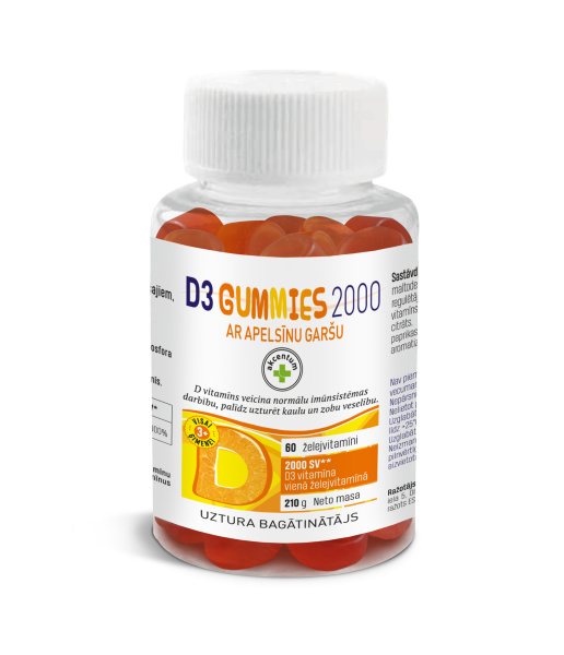 D3 GUMMIES 2000 želejvitamīni N60
